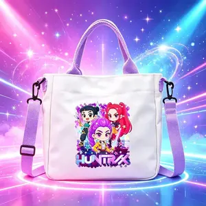 Cute Cartoon Crossbody Bag, Large Capacity Portable Shoulder Bag, Adorable Storage Pouch, Perfect Gift, Kawaii Melody Bloom Handbag, Fashionable Crossbody Bag