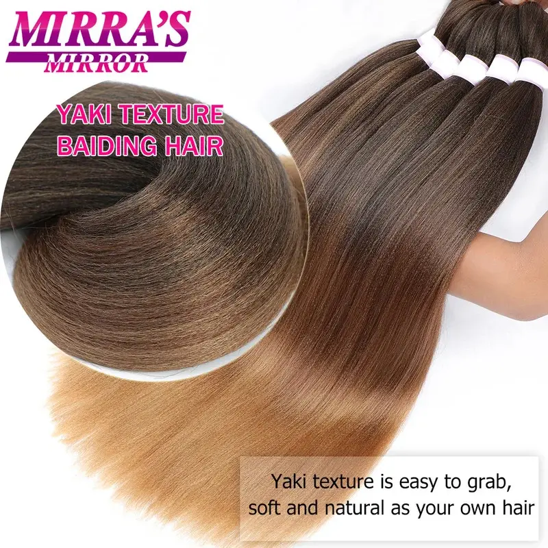 NEW Braiding Hair Pre Stretched 20"30" Synthetic Hair Extension Jumbo Braids Hair For Crochet Passion Twist Hair 1/3/6/8/10 Pcs Bulk