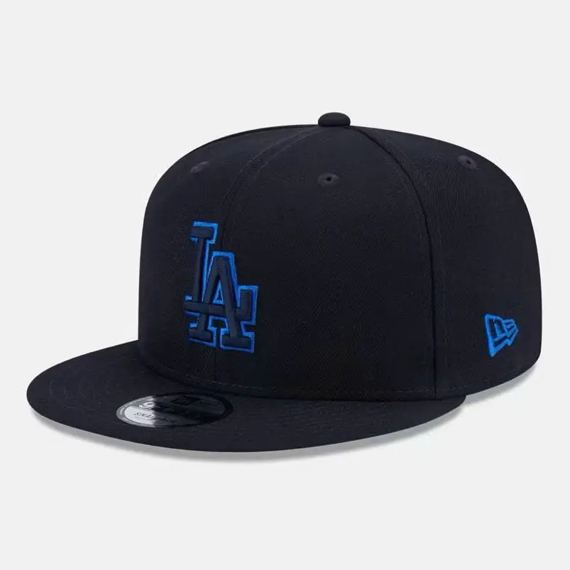 MLB New Era Los Angeles Dodgers 59FIFTY Baseball Cap Fitted Hat Raised Team Logo World Series Side Patch Flat Brim Streetwear Fan Gear Hip Hop Unisex Men's Women's Everyday Wear
