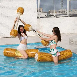 Hot-Selling Inflatable Water-Based Striking Baton, Inflatable Wood-Grain Design For Two People, Adult Inflatable Ride.ToysTOY11