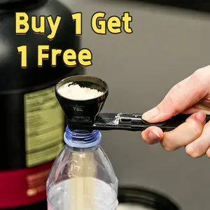 Protein Powder Sliding Spoon, Powder Funnel Scoop, Coffee Leak Proof Spoon