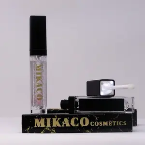 MIKACO LED Mirror Purse Essential - Color-Changing Hydrating Shine with (Mixed Berry)