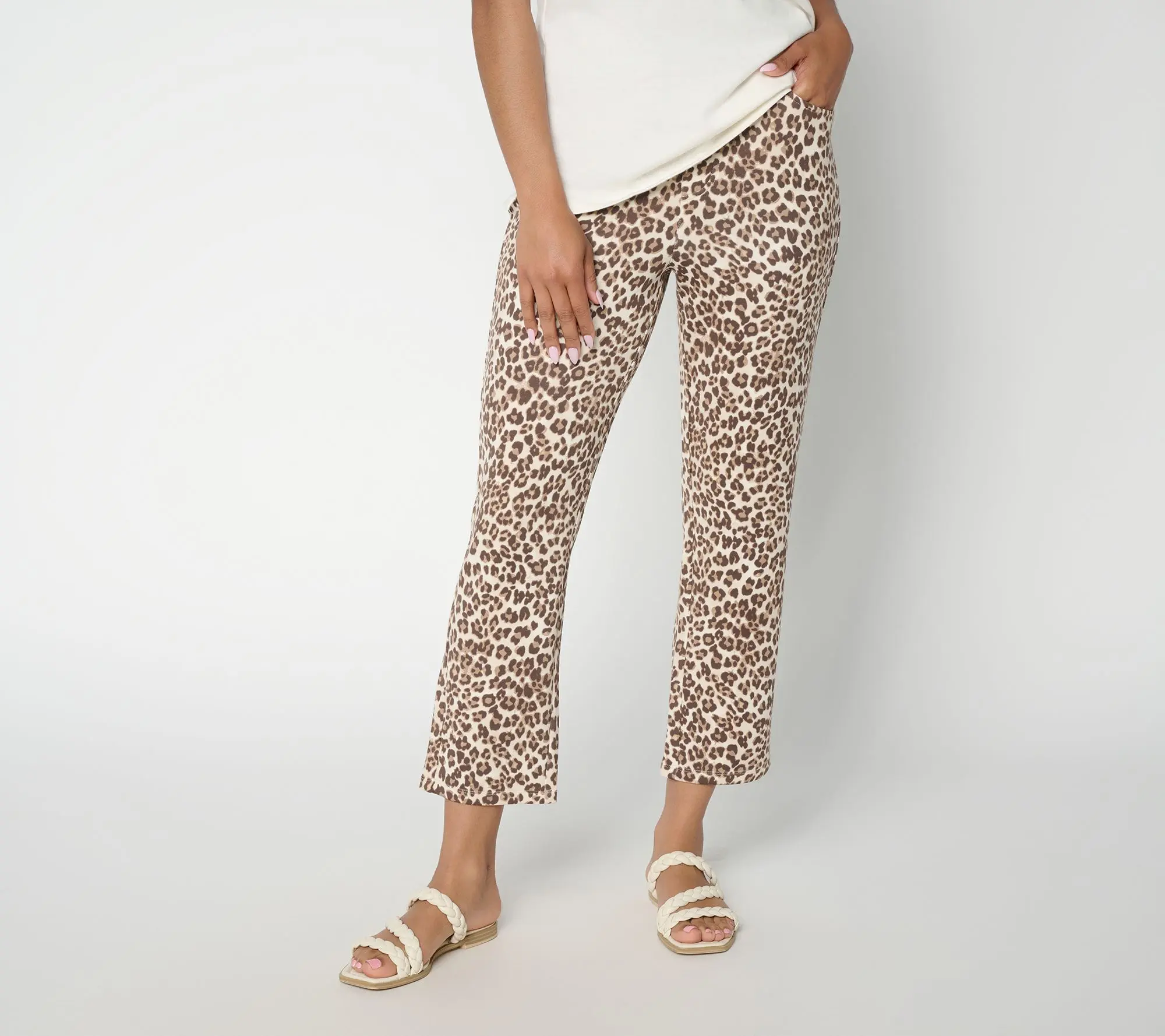 Belle by Kim Gravel Regular ScubaLuxe 5 Pocket Crop Pant
