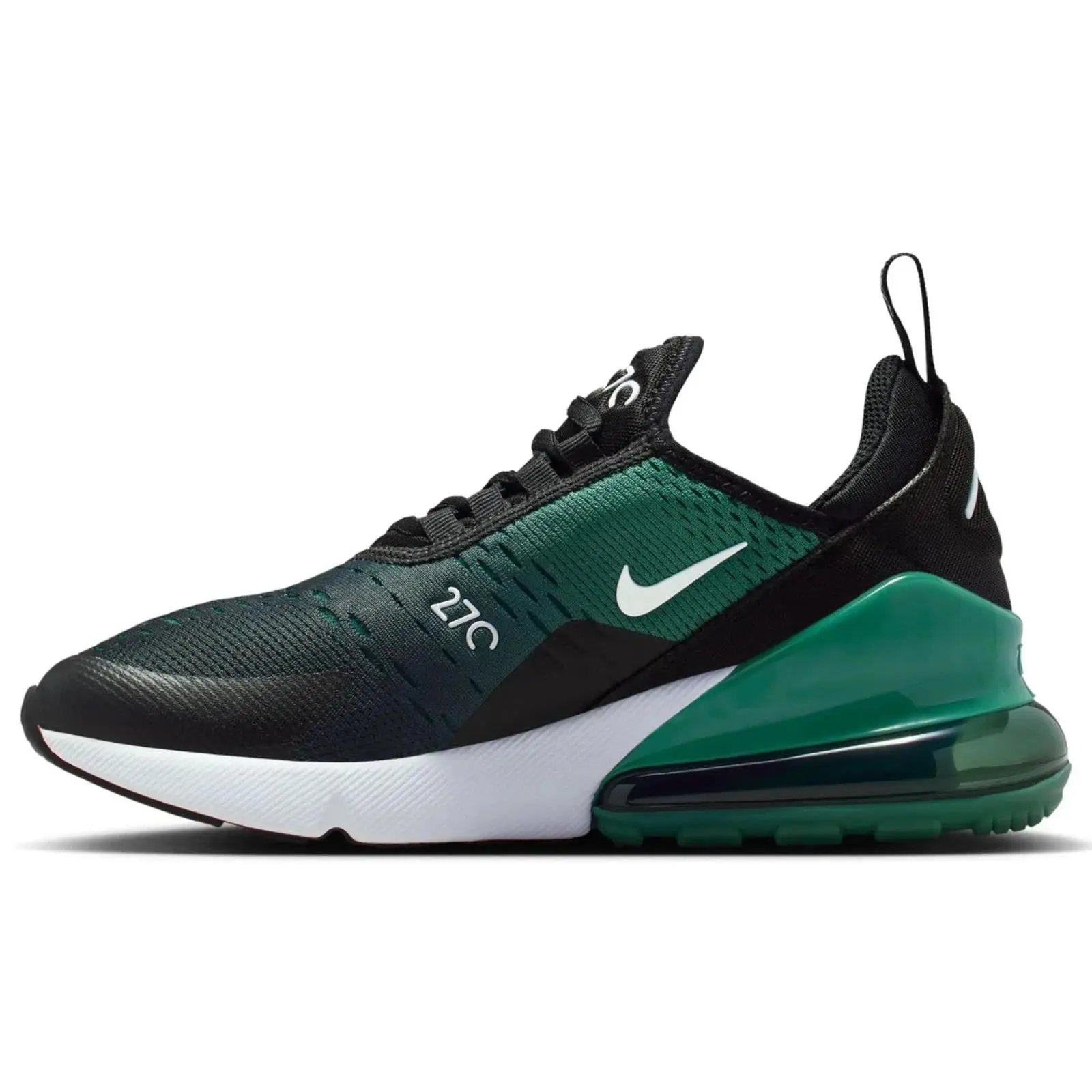Nike Air Max 270 Black Evergreen Aura Deep Night (GS) 943345-042 Athletic Trainers Athletic Sports Shoe