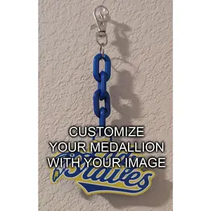 Custom Hype style keychain,  Customize with your logo, number, or image!