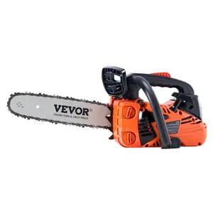 Father's Day Gift 25.4CC 12" Gasoline Chainsaw Powered Wood Cutting Engine Gas Chain Saw