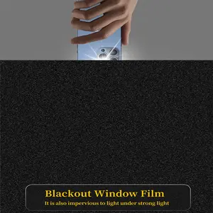 Blackout Window Film Removable Privacy Sticker, Day and Night Privacy Window Film, UV Protection & Heat Insulation, Static Cling Glass Decal for Doors Windows Decorations, Window Privacy Films, Window Sun Blocker