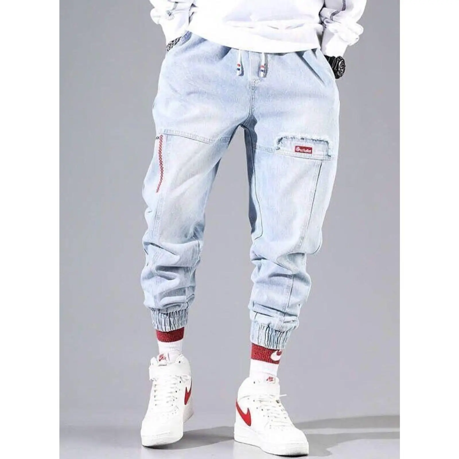 Cargo Denim Joggers Cargo Denim Joggers