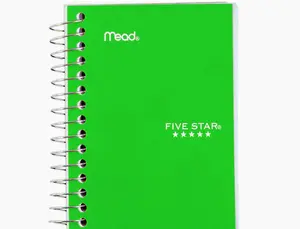Mead Fat Lil Five Star Notebook - 200 Page - 4" x 5.50" - 1 Each