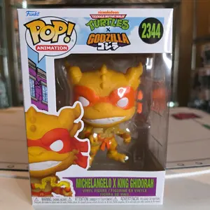 Funko Pop Nickelodeon Michelangelo x King Ghidorah #2344 Teenage Mutant Ninja Turtles x Godzilla