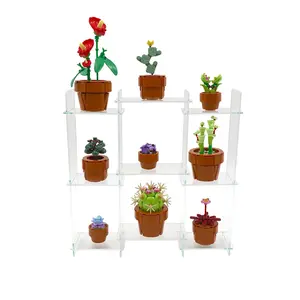 Small Display Shelf Compatible with LEGO® BrickHeadz, Vinyl Figures, & Collectibles - Sets or Figures Not Included