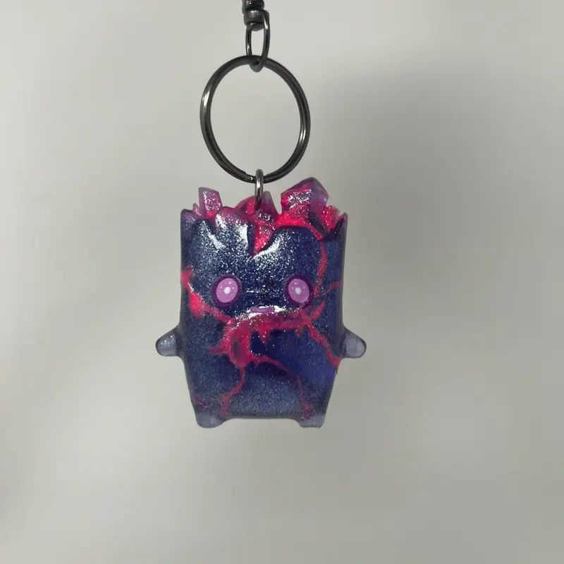 Fortnite Inspired Galaxy Zero Point Sprite Keychain