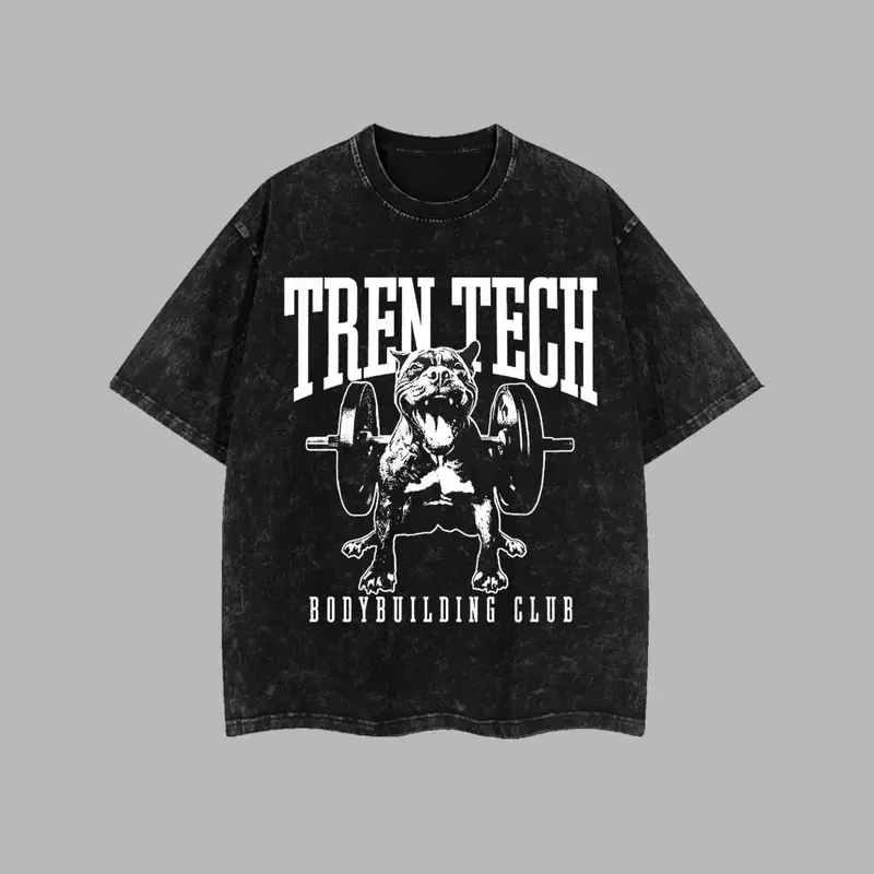 Men's Graphic Tshirt in Soft Pure Cotton, Vintage Washed Short Sleeve Crewneck with Athletic Lifting Club Print for Workouts, Wrinkle, Shortsleeve, Streetwear, Distressed, Fashion, Round Neck, Top, Breathable, Retro, Fitness, Casual, Vintage T Shirts, Wri