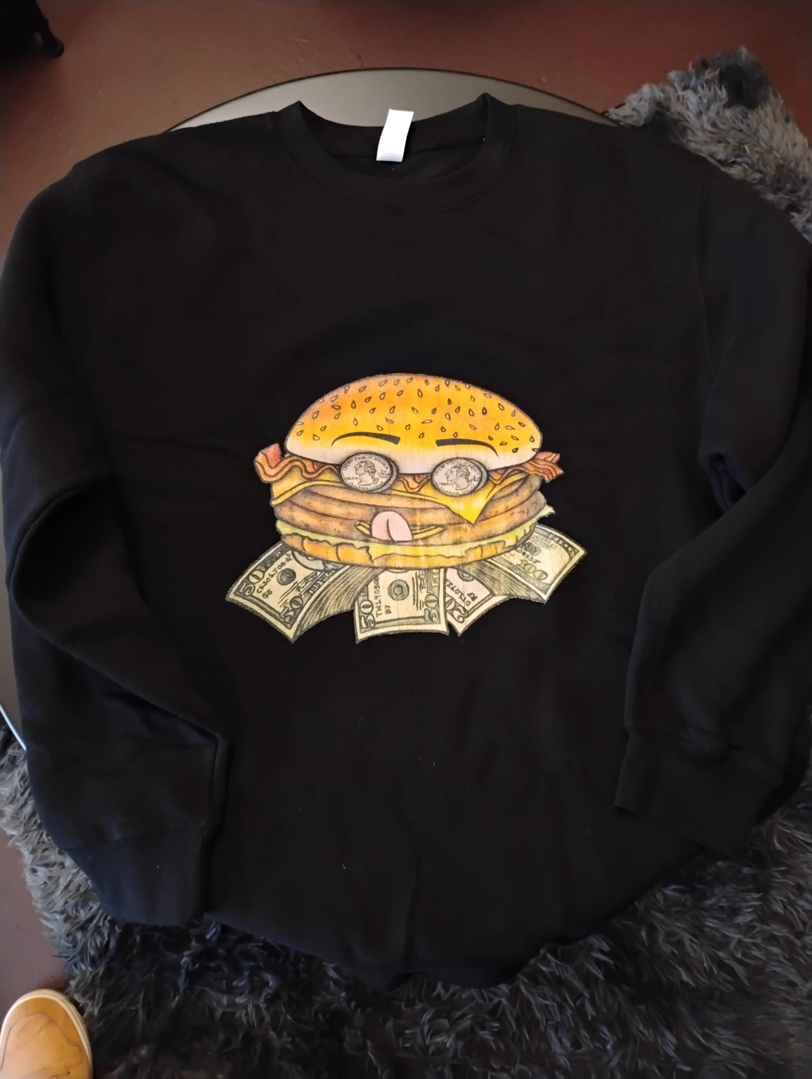Burger Sweatshirt http://WiDesigns.redbubble.com/