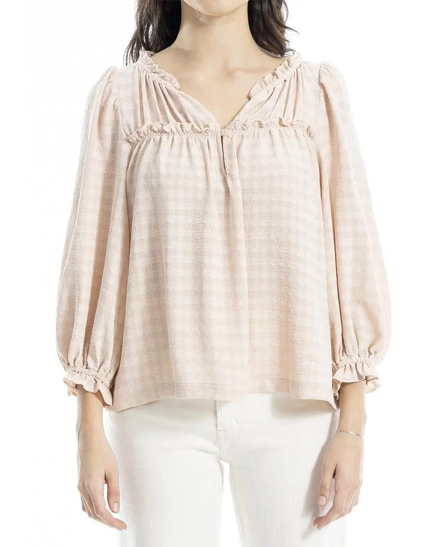 Max Studio Smocked Balloon Sleeve Top