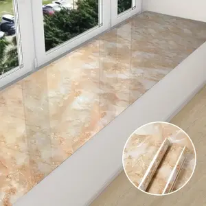 One roll[23.62*393.70 in]1 roll of marble patterned wallpaper, self-adhesive kitchen stickers, window sills, bay window cabinets, desktop stickers, furniture renovation wallpaper stickers! Removable self-adhesive granite vinyl film waterproof roll