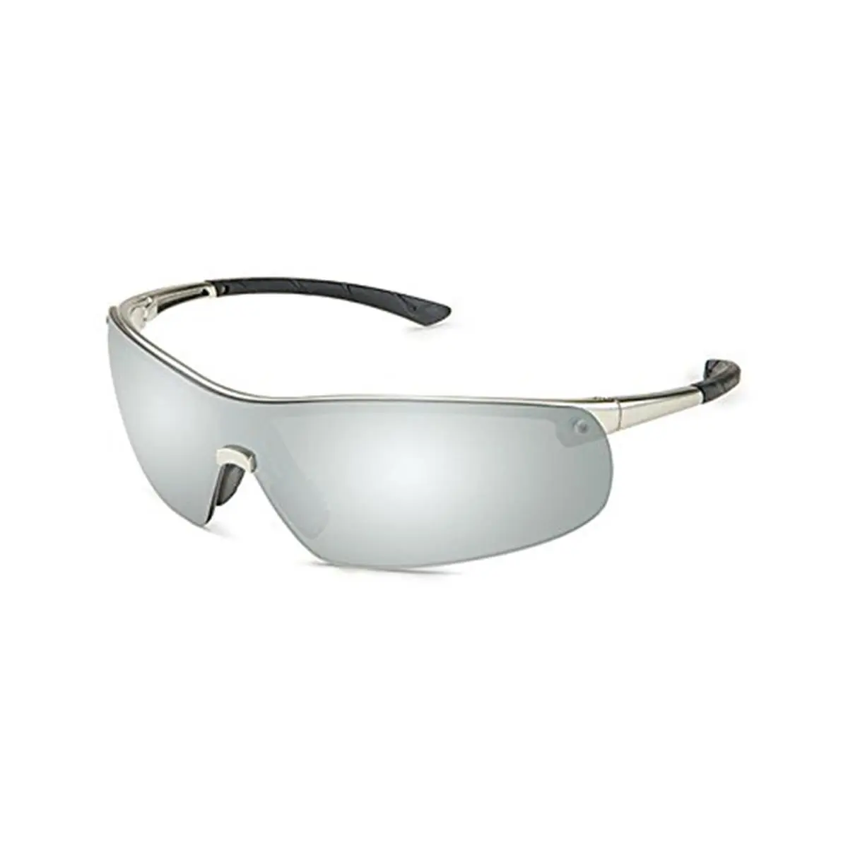 212 MAIN Gateway 34GM8M Ingot Safety Goggles, Gunmetal Frame, Silver Mirror Lens, Eye Protection for Cycling, Outdoor Recreation (Gloves Included)