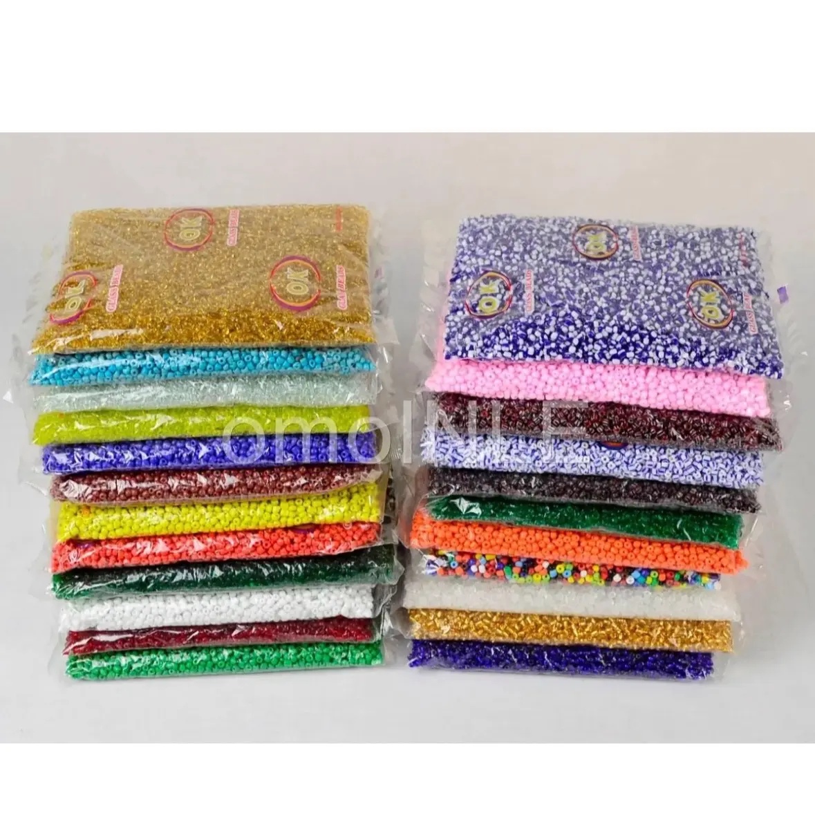 Glass bead multi color 1 LBS  bag for DIY making necklace bracelet craft cuentas de cristal for making ochun oya yemaya obatala santo necklace and bracelet