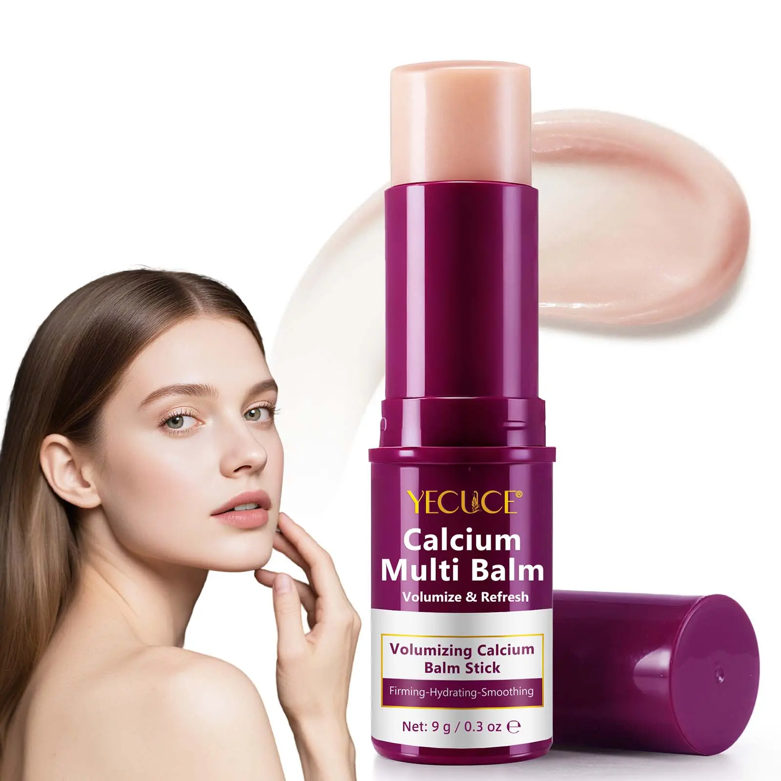 YECUCE Collagen Multi Balm Stick, Calcium & Adenosine Korean Wrinkle Stick for Eye, Neck & Face, Firming Collagen Stick, Under Eye Balm for Dark Circles & Depuffing, Skin Care campingessentials