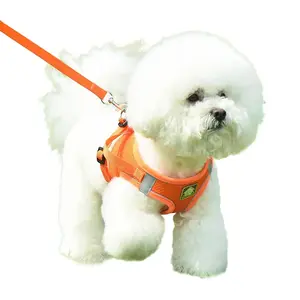 Pet Supplies Step-in Air Harness - All Weather Mesh, Reflective, No Pull Harness for Dogs, Cats - Secure with Hook & Loop Fastener, Buckle, Double D-Rings