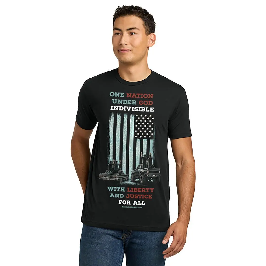 One Nation | Men's Short Sleeve T-Shirt by Rebel and Rage