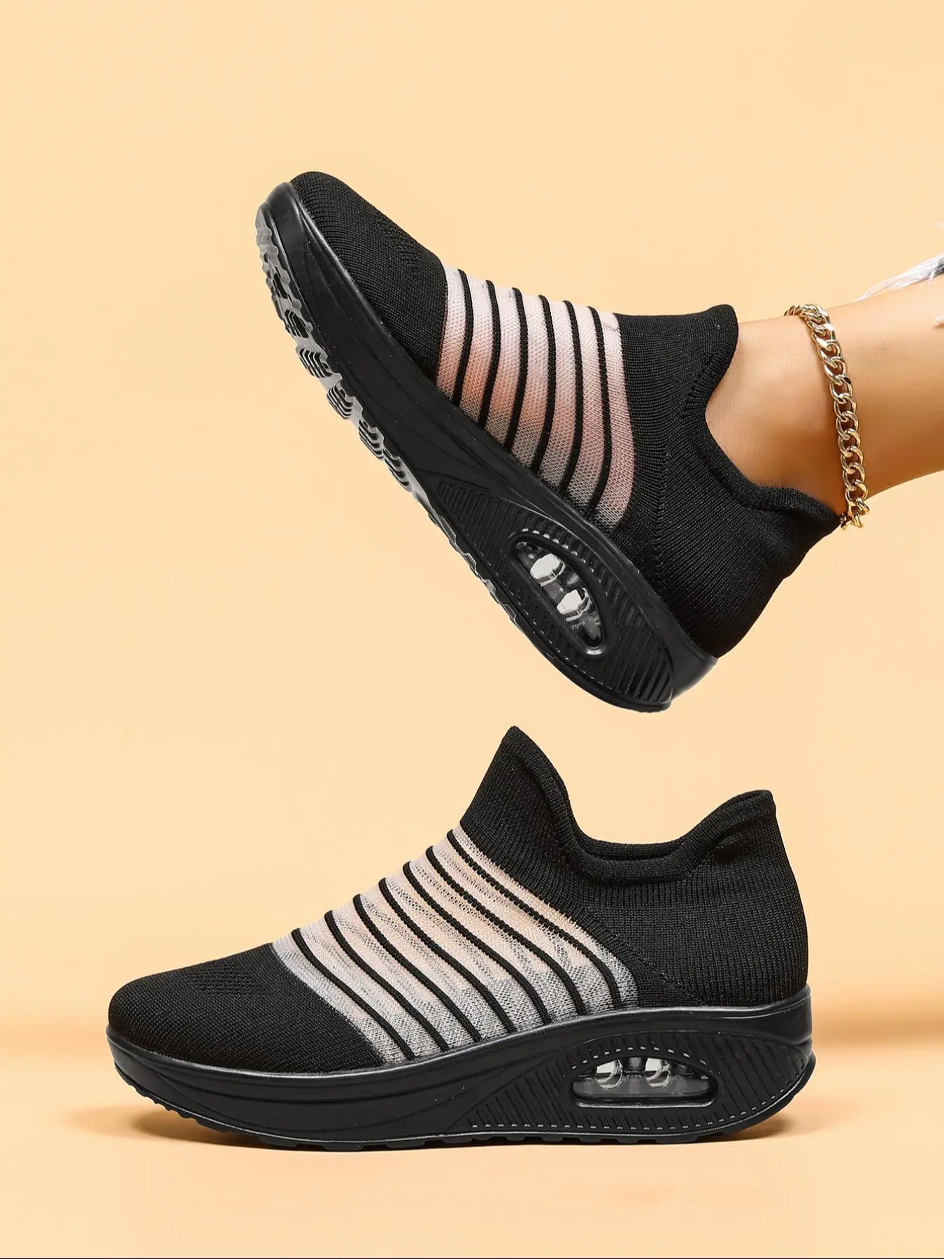 Women's Fashionable Breathable Mesh Sneakers, Casual Comfortable Sports Running Shoes, Female All-match Round Toe Shoes for Daily Wear, Casual Running Footwear