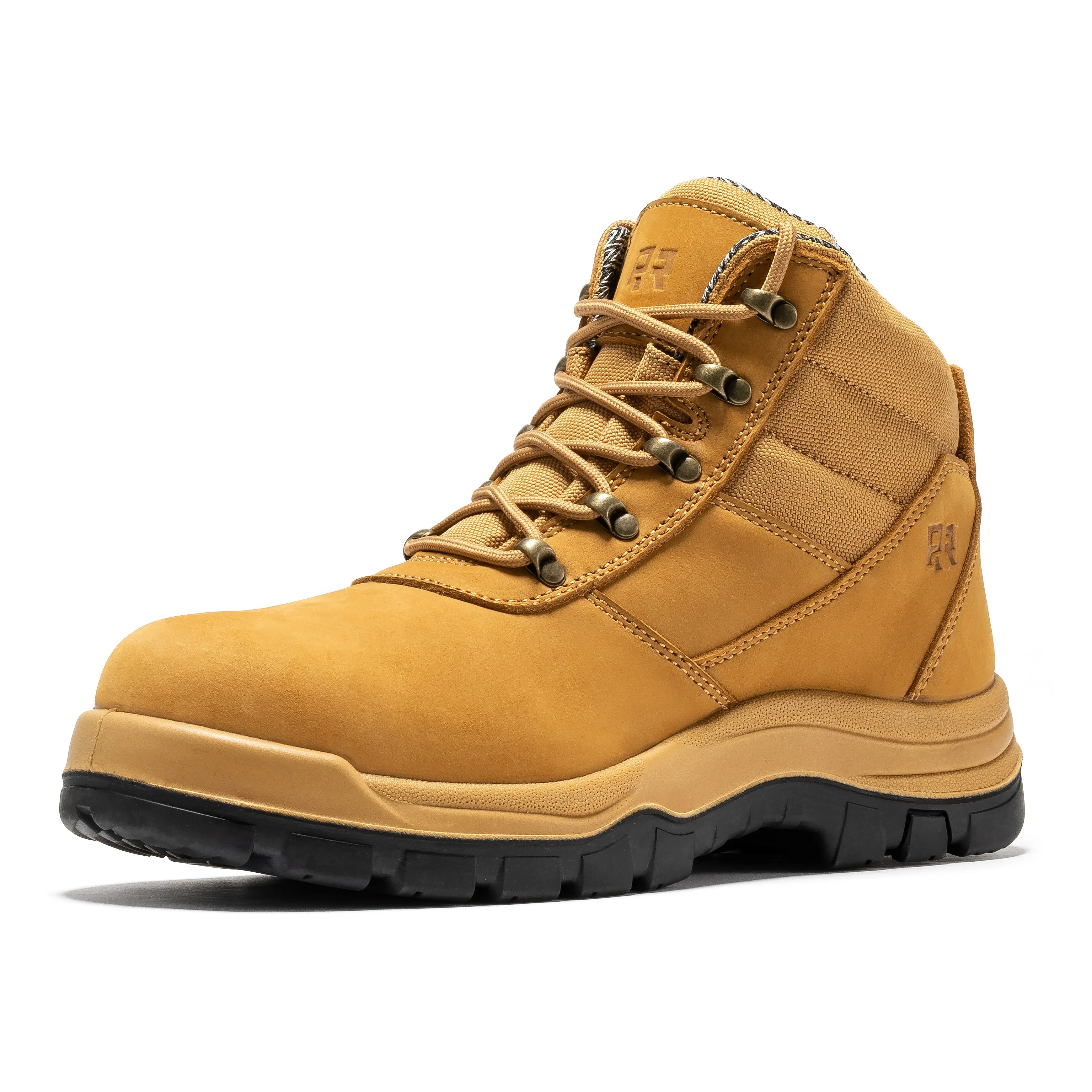 ROCKROOSTER Avalon Black 6 Inch Zip-sided Composite toe Leather Work Boots CP213/CP213BK