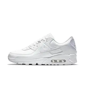 Air Max 90 "Leather Triple White" - Men's Trainer Shoes Casual Sneakers