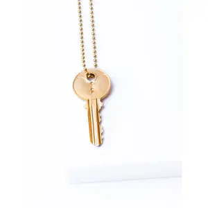 Semicolon Classic Ball Chain Key Necklace