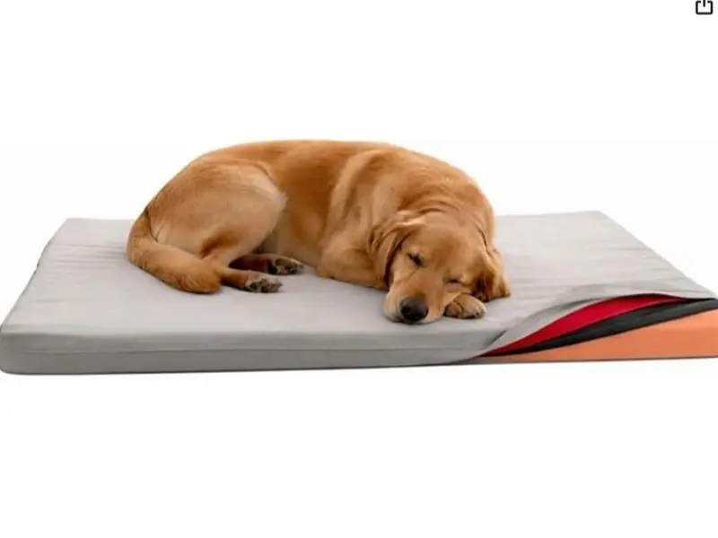 MagicPetBed Large Solid Color Pet Bed, 4-in-1 Design, Layers, Durable for Dogs & Cats, Water & Odor Resistant, Thick Foam inside,