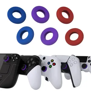 PlayVital 3 Pairs Silicone BuffeRings Aim Assist Target Motion Control Precision Rings for PS5 PS4 Xbox Series X/S Xbox One 360 Nintendo Switch Pro Switch Pro 2 Steam Deck Joystick Cover Thumbstick Grips Gaming Accessories