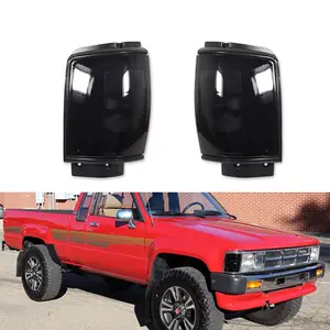 2pcs Smoke Lens Front Side Marker Corner Lights For 1984 1985 1986 Toyota Pickup & 4Runner,Replace OEM 8161089143, 8162089143