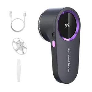 Rechargeable Household Fabric Shaver with Digital Display, Portable Lint Remover Tool and Clothes Trimmer, Ideal for Clothing and Socks