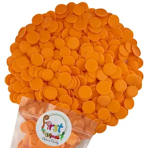 ORANGE COLOR CHOCOLATE MELTING  WAFERS 1 LB BAG