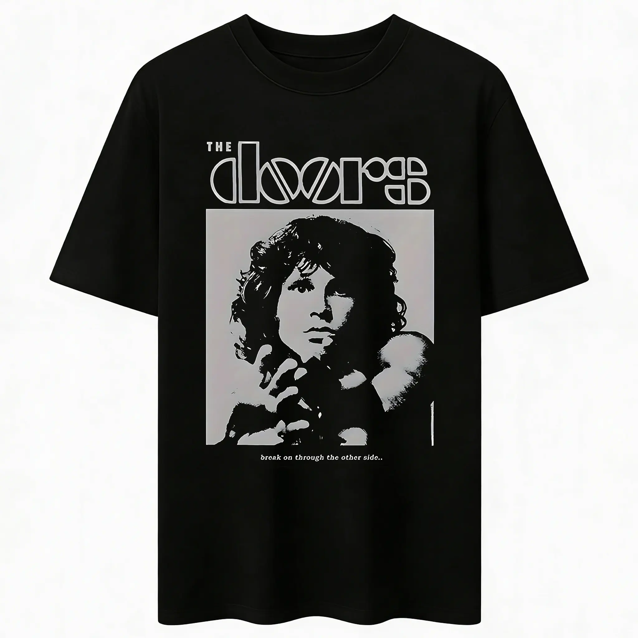 The Doors Vintage Graphic Tee Jim Morrison Retro Rock Band T-Shirt 100% Cotton Premium Heavyweight Oversized Concert Tshirt Men Women