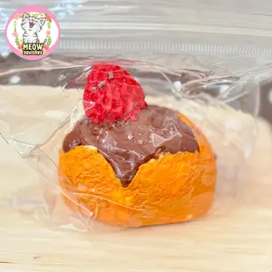 Chocolate Strawberry Puff Squeeze Toy