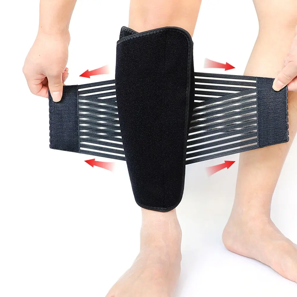 Shin Splint Support Wrap for Running & Fitness, Adjustable Calf Brace for Men & Women, Leg Supporter, Protect Leg, Relieves Muscle Strain, 1pcs