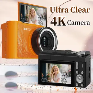 W&O 4K Digital Camera for Photography Autofocus, 2025 Latest 48MP Vlogging Camera for YouTube with SD Card,  180°Flip Screen Compact Travel Camera for Teens with 16X Zoom, Anti-Shake