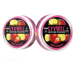 Caffeine Pouches 225mg - 2 pack - select your favorite flavor - energy pouches Sport Flavored Pouch Beverage Zero Sugar