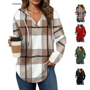 CHENGDEFA Womens Fashion Tops Hoodies for Women Pullover Oversized Sweatshirts Long SLeeve Shirts Loose Fit