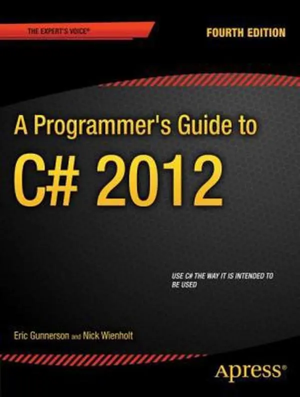 Used Good Softcover C# 5.0 Tutorial Book - A Programmer's Guide by Eric Gunnerson, 2012 Edition, 472 Pages, Apress Books, English Language Programming Tutorial
