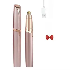 Eyebrow-Facial Hair Remover Women: Portable Electric Shaver and Facial Trimmer - Rechargeable Eyebrow Lips Body Facial Razor Comfort