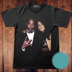 Best Seller 2Pac Tupac Shakur Aaliyah T-Shirt 2Pac Rapper T-shirt 90's Hip Hop Clothing