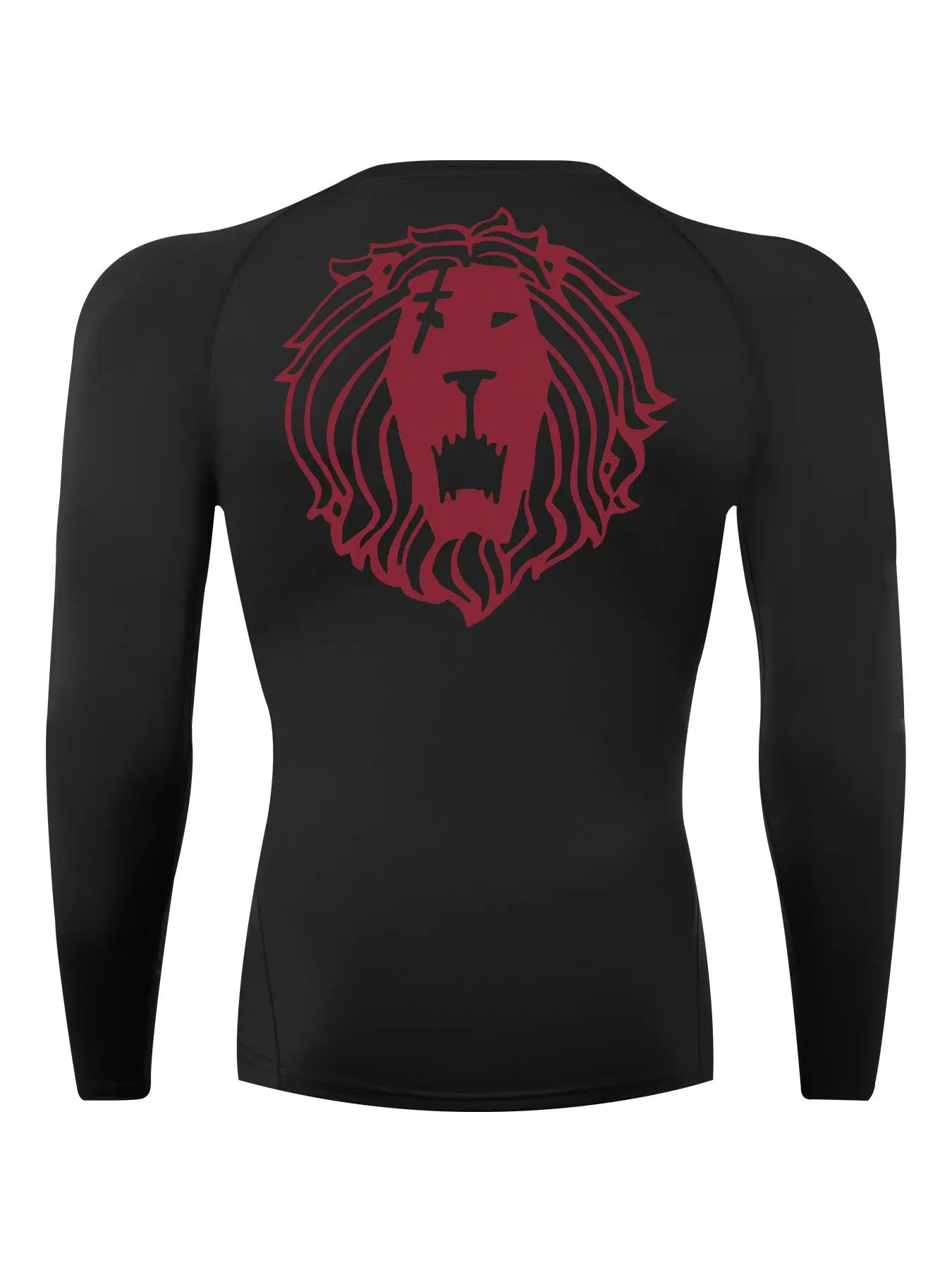 Men's Lion Print Raglan Sleeve Tee, Casual Comfy Breathable Round Neck Long Sleeve T-shirt for Spring & Fall, Men's Top for Daily Wear, Athletic Sports Clothing, Sporty T Shirt, Athletic Fashion Activewear