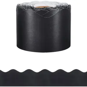 VEVOR Bulletin Board Borders, 6 Rolls 32.8 Feet Scalloped Bulletin Board Borders, Boho Rolled Border Trim with Wavy Line Design, Colorful Pastel Borders for School Classroom Party Wall DecorationVEVOR Super Brand Day