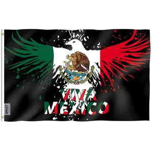Anley Fly Breeze 3x5 Ft Viva Mexico Flag - Mexico Eagle Mexican MX National Flag