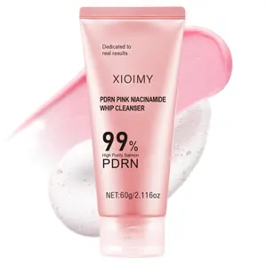 60g Salmon and Niacinamide Cleansing Cream, Gentle Daily Hydrating Nourishing Gel Cleanser Facial Wash, Deep Cleaning Facial Skin, Intense Moisturizing Care, Moisture, Strong Hydration, Hydrate, Smooth Radiant Skin