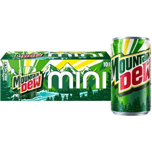Dew Soda, Mini Cans, 7.5 Fl Oz (Pack of 10)