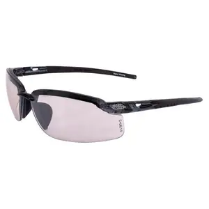 Crossfire ES5 Safety Glasses Black with Indoor-Outdoor Lenses
