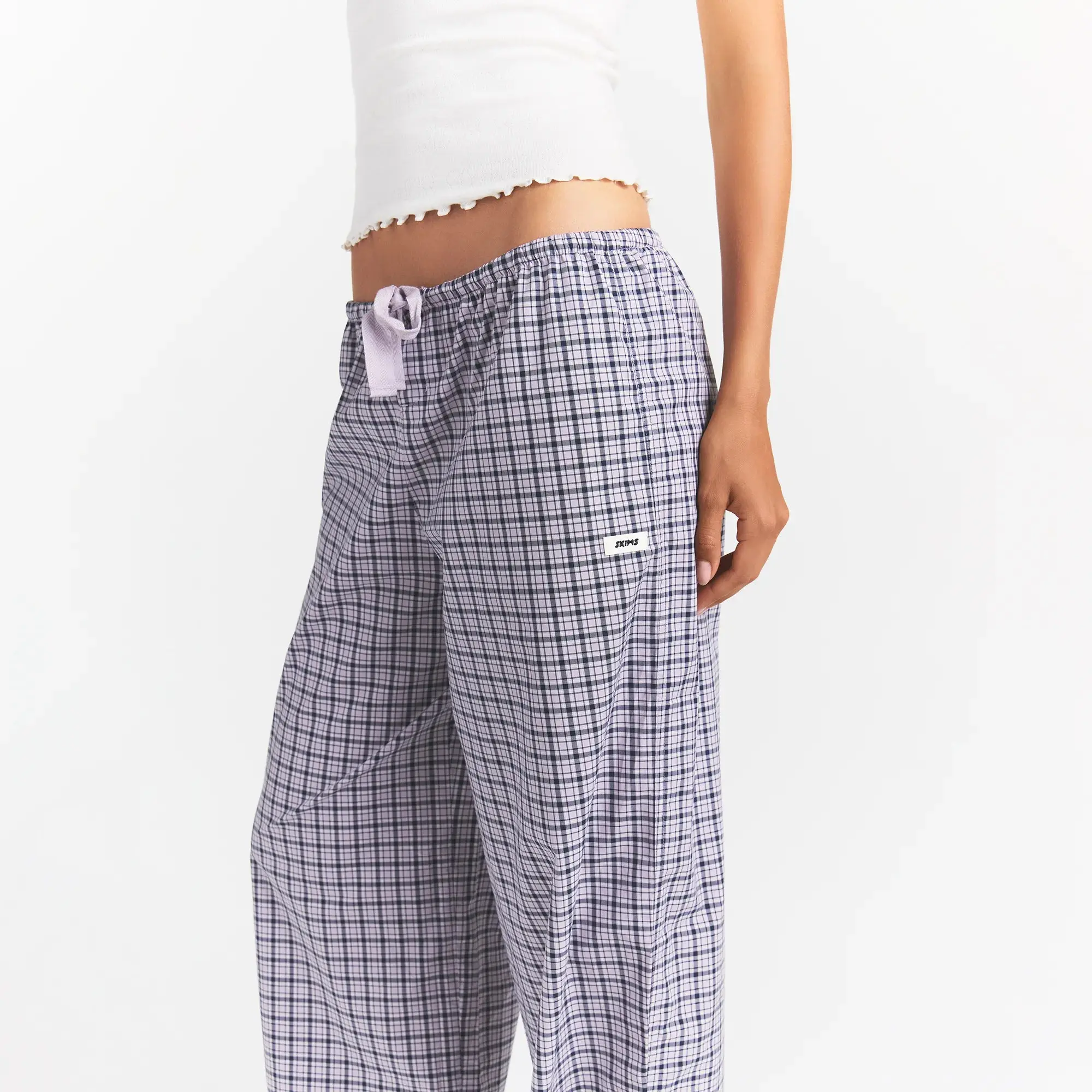 IRIS MICA NAVY CHECK